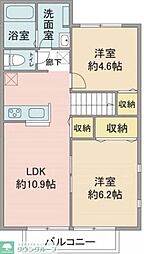 エムステージ2 2LDKの間取図画像