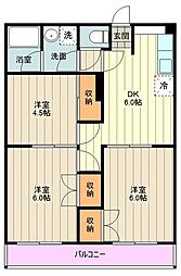 センチュリーヒルズ 3DKの間取図画像