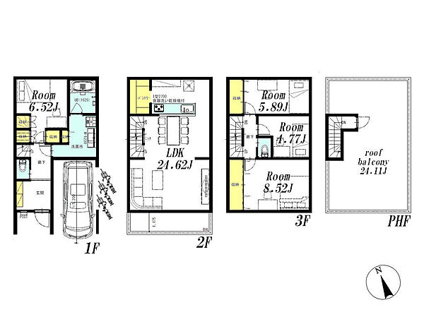 建物参考プラン例　建物参考面積126.05m2