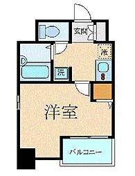 東京メトロ南北線 本駒込駅 徒歩2分の賃貸マンション 6階1Kの間取り