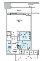 東京メトロ有楽町線 護国寺駅 徒歩3分の賃貸マンション 3階ワンルームの間取り
