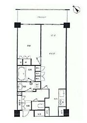 東京メトロ南北線 後楽園駅 徒歩10分の賃貸マンション 4階1LDKの間取り