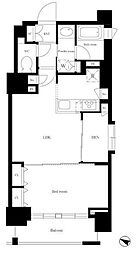 都営新宿線 神保町駅 徒歩4分の賃貸マンション 12階1SLDKの間取り