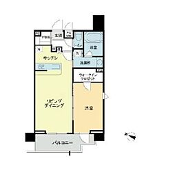 パトリア九段下 14階1LDKの間取り