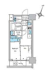 東京メトロ銀座線 神田駅 徒歩2分の賃貸マンション 3階1DKの間取り