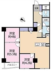 JR総武線 市ケ谷駅 徒歩4分の賃貸マンション 11階3LDKの間取り