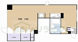 東京メトロ丸ノ内線 四谷三丁目駅 徒歩5分の賃貸マンション 3階ワンルームの間取り