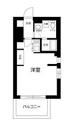 都営三田線 白山駅 徒歩1分の賃貸マンション 1階ワンルームの間取り