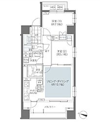 メゾンカルム本郷 2LDKの間取図画像