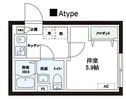 レピュア本郷レジデンス 1Kの間取図画像