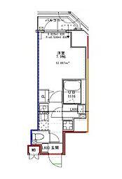 S-RESIDENCE文京小石川 1Kの間取図画像