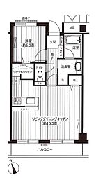 新御茶ノ水アーバントリニティ 1LDKの間取図画像