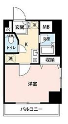 プレール御茶ノ水 1Kの間取図画像