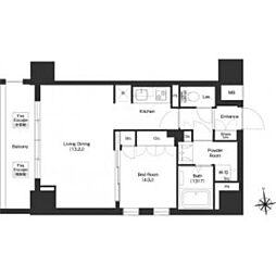 COMFORIA秋葉原ノース 1LDKの間取図画像