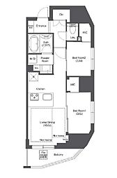 COMFORIA新御徒町 2LDKの間取図画像