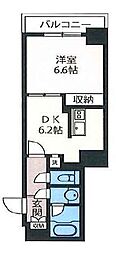 エスティメゾン神田 1DKの間取図画像