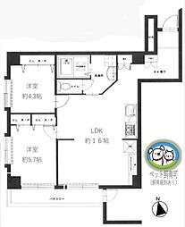 間取図画像 2LDK