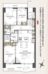 間取図画像 3LDK