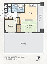ライオンズマンション幡ヶ谷 2DKの間取図画像