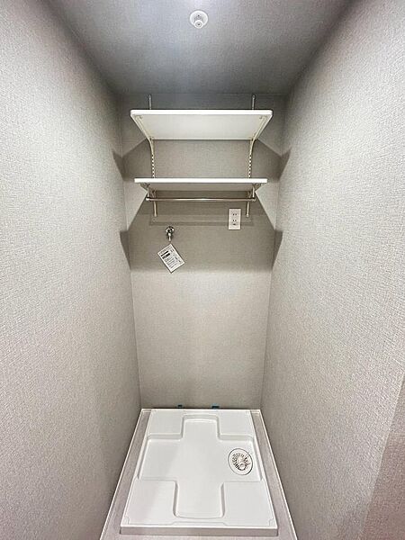 洗濯機は各サイズに対応した充分なスペースを確保しております。
