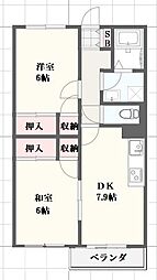 ビラ・タルミ 2DKの間取図画像