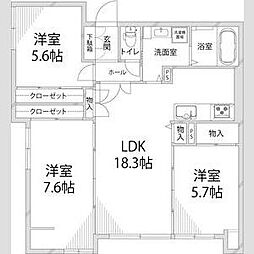 間取図画像 3LDK