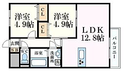 間取図画像 2LDK