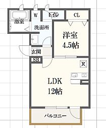 間取図画像 1LDK