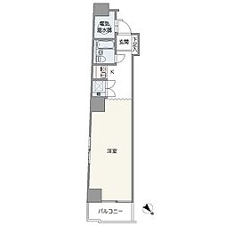 キャッスルマンション根津 ワンルームの間取図画像