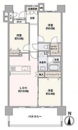 レーベンハイム鎌倉マナーハウス 3LDKの間取図画像