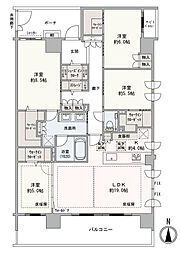 エクセレントシティ本厚木駅前 4LDKの間取図画像