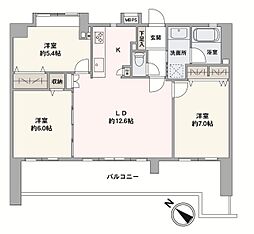 クリオ荏田壱番館 3LDKの間取図画像
