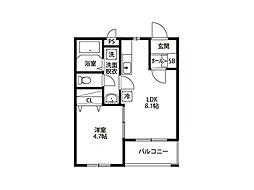間取図画像 1LDK
