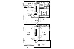 竹内貸家 1階3LDKの間取り