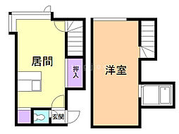 リバーサイド澄川 1LDKの間取図画像