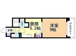 ＦＬＡＴ−Ａ 4階1DKの間取り