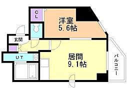 間取図画像 1LDK