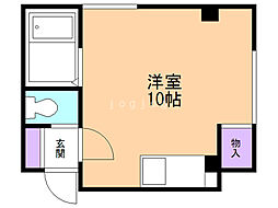 アルペン37 ワンルームの間取図画像