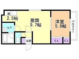 間取図画像 1LDK