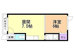 間取図画像 1DK