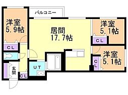 札幌市電2系統 山鼻19条駅 徒歩7分