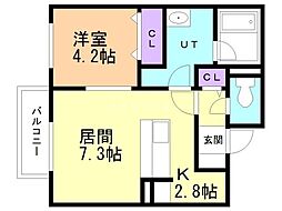 間取図画像 1LDK