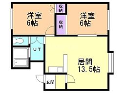 間取図画像 2LDK