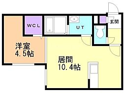 SIENA（シエナ） 1階1LDKの間取り