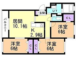 間取図画像 3LDK