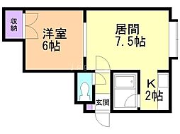 間取図画像 1LDK