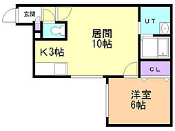 間取図画像 1LDK