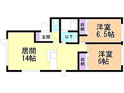 間取図画像 2LDK