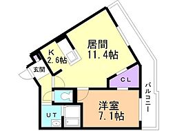 間取図画像 1LDK