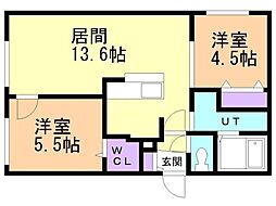 間取図画像 2LDK